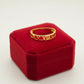 18K Real Saudi Gold Roman Number Ring
