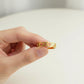 18K Real Saudi Gold Roman Number Ring
