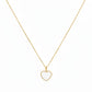 18k Gold Sea Shell Heart Necklace