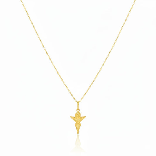 18K Real Gold Jesus Necklace