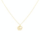 18K Real Gold 8 Heart Necklace