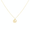 18K Real Gold 8 Heart Necklace