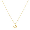 18K Real Gold Nail Necklace