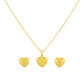 18k Gold VS Heart Jewelry Set