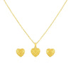 18k Gold VS Heart Jewelry Set