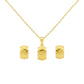 18k Gold LV Texture Jewelry Set