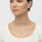 18k Gold 2 Tone Flower Jewelry Set