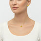 18K Real Gold Apple Necklace And Earring Set
