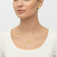 18K Real Gold VC Necklace And Earring Set