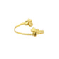 18k Gold 2 Flowers Ring