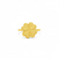 18k Gold 4 Heart Flower Ring