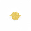18k Gold 4 Heart Flower Ring