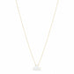 18k Gold Mother of Pearl Cloud Necklace