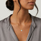 18k Gold Mother of Pearl Evil Eye Necklace