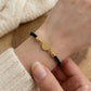 21K Gold Multi Color Thread Adjustable Coin Bracelet