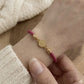 21K Gold Multi Color Thread Adjustable Coin Bracelet