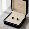 18k Gold Zircon Stone Earrings