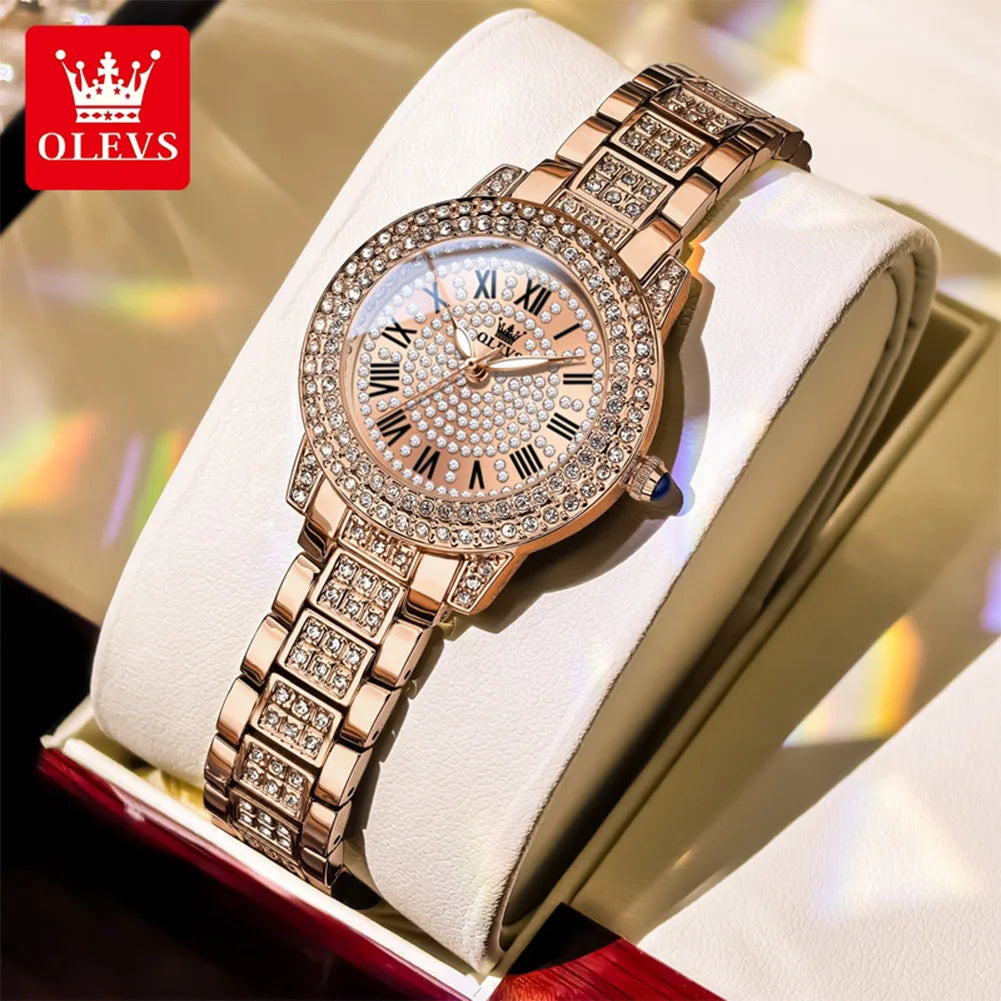 OLEVS 9943 Luxury Diamond Women Watch