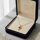 18k Gold Red Dragon Necklace