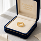 18K Real Saudi Gold Roman Number Ring
