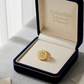 18k Gold Dollar Style Ring
