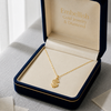 18K Real Gold Dollar Style Necklace