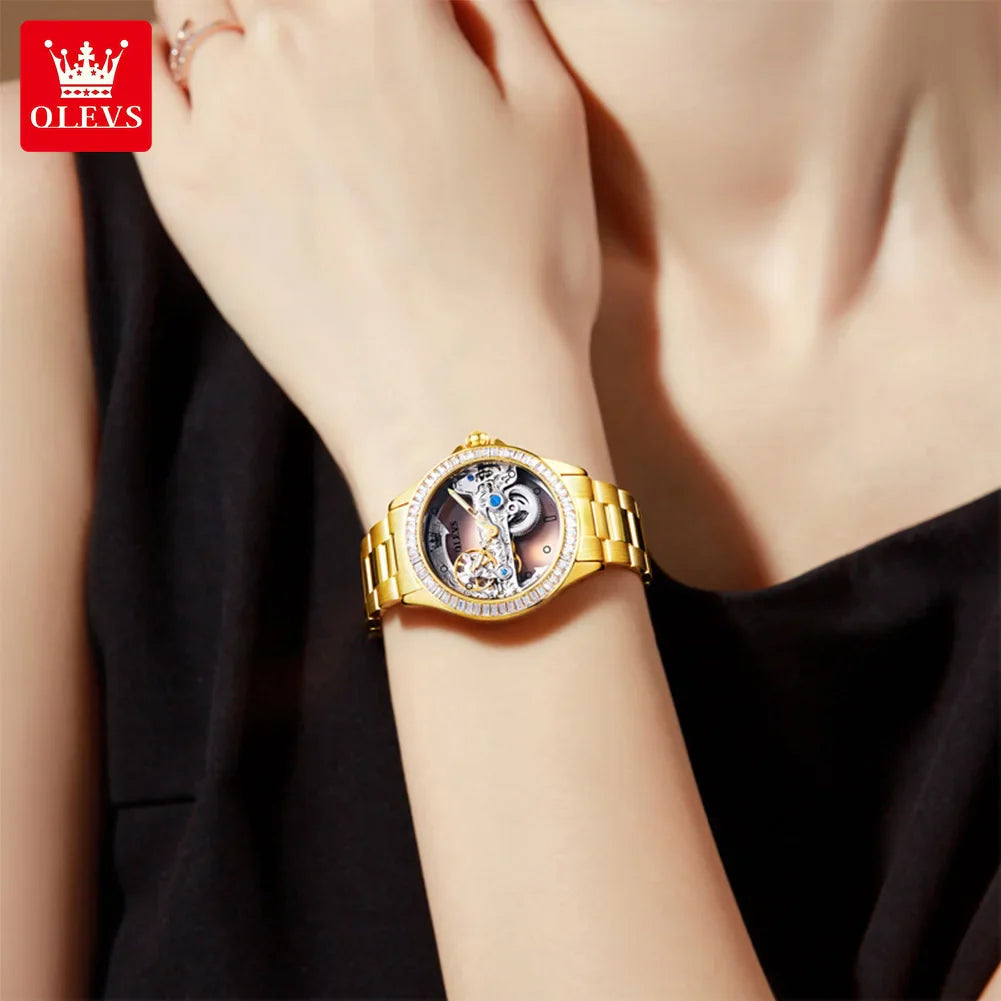 OLEVS 6699 Gold Watch for Women