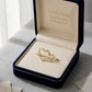 18k Gold Side by Side Heart Ring