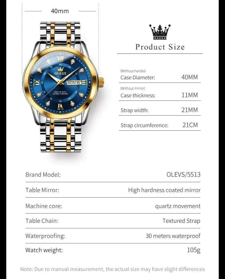 OLEVS 5513 Man Watch