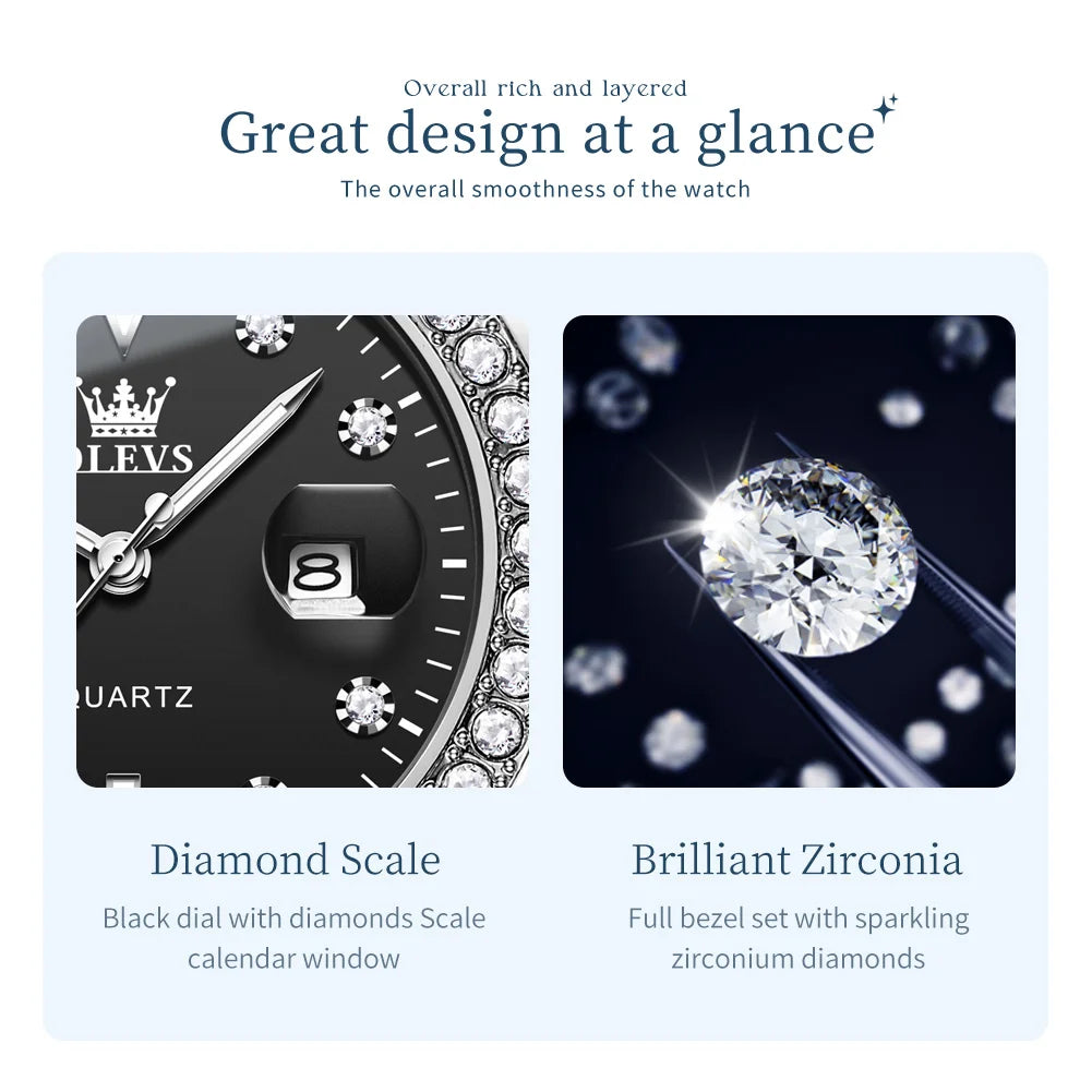 OLEVS Luxury Brand Quartz Watch for Women