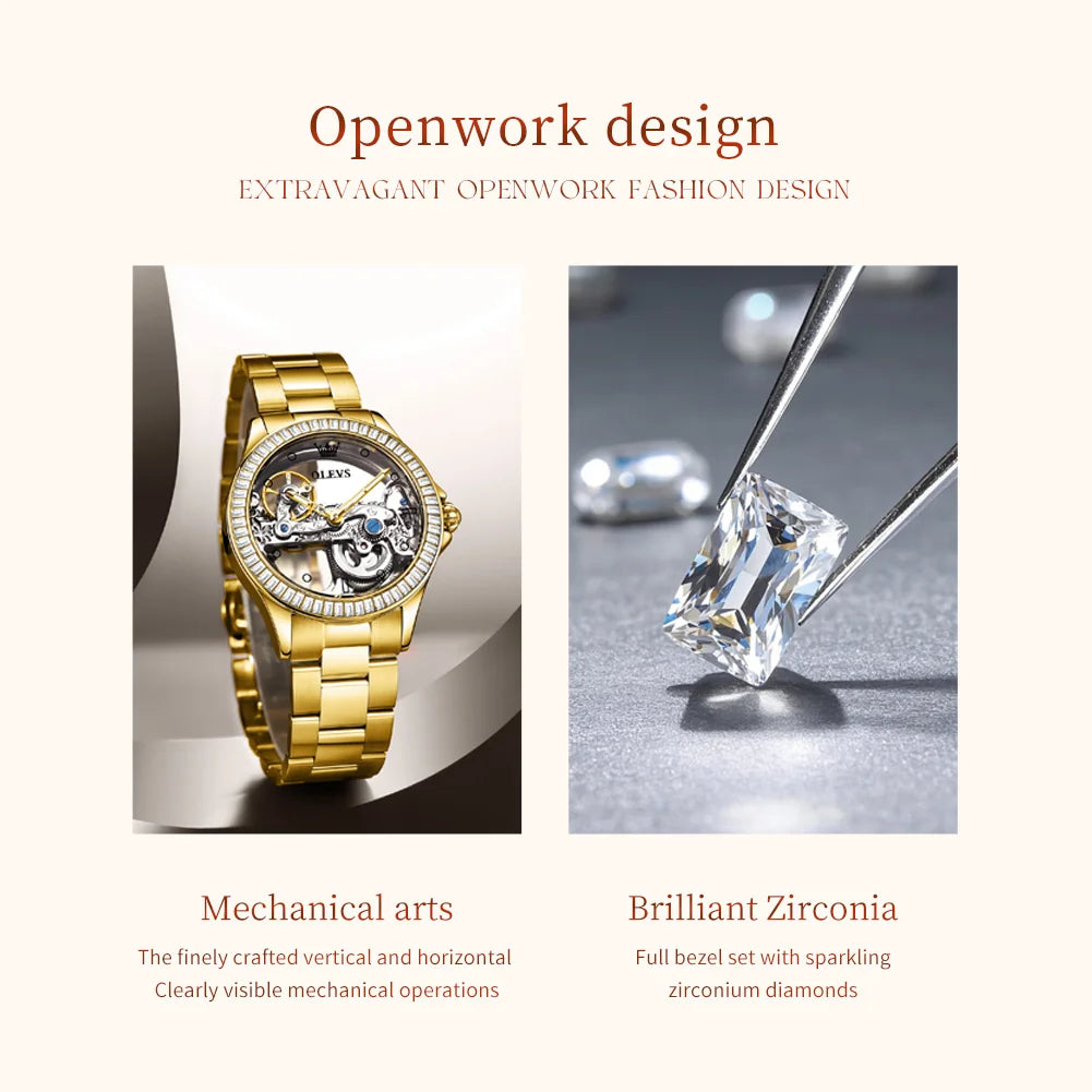 OLEVS 6699 Gold Watch for Women