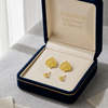 18K Real Gold  Peacock Earrings