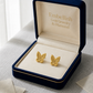 18k Gold Butterfly 2 Screw Earrings