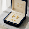 18K Real Gold Jesus Earrings