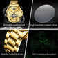 OLEVS 6663 Men Flywheel Fully Automatic Mechanical Watch
