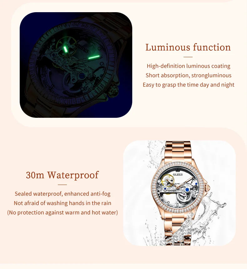 OLEVS 6699 Gold Watch for Women