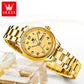 OLEVS Brand Luxury Gold Quartz Watch for Womens