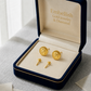18k Real Gold Bucks Earrings