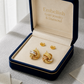 18K Real Gold Loveknot Earrings