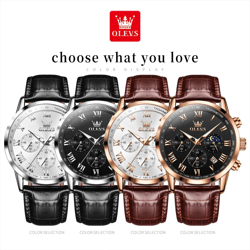 OLEVS Luxury Quartz Watch for Men