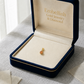 18k Gold Orange Zircon Pendant