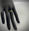 18K Gold Flower Heart Ring For Females1.41