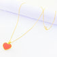 18k Real Gold Red Agate Necklace- - Embellish Gold
