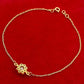 18K Real Gold Blue Sapphire Dragon Eye bracelet - Embellish Gold