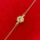 18K Real Gold Blue Sapphire Dragon Eye bracelet - Embellish Gold