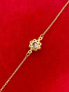 18K Real Gold Blue Sapphire Dragon Eye bracelet - Embellish Gold